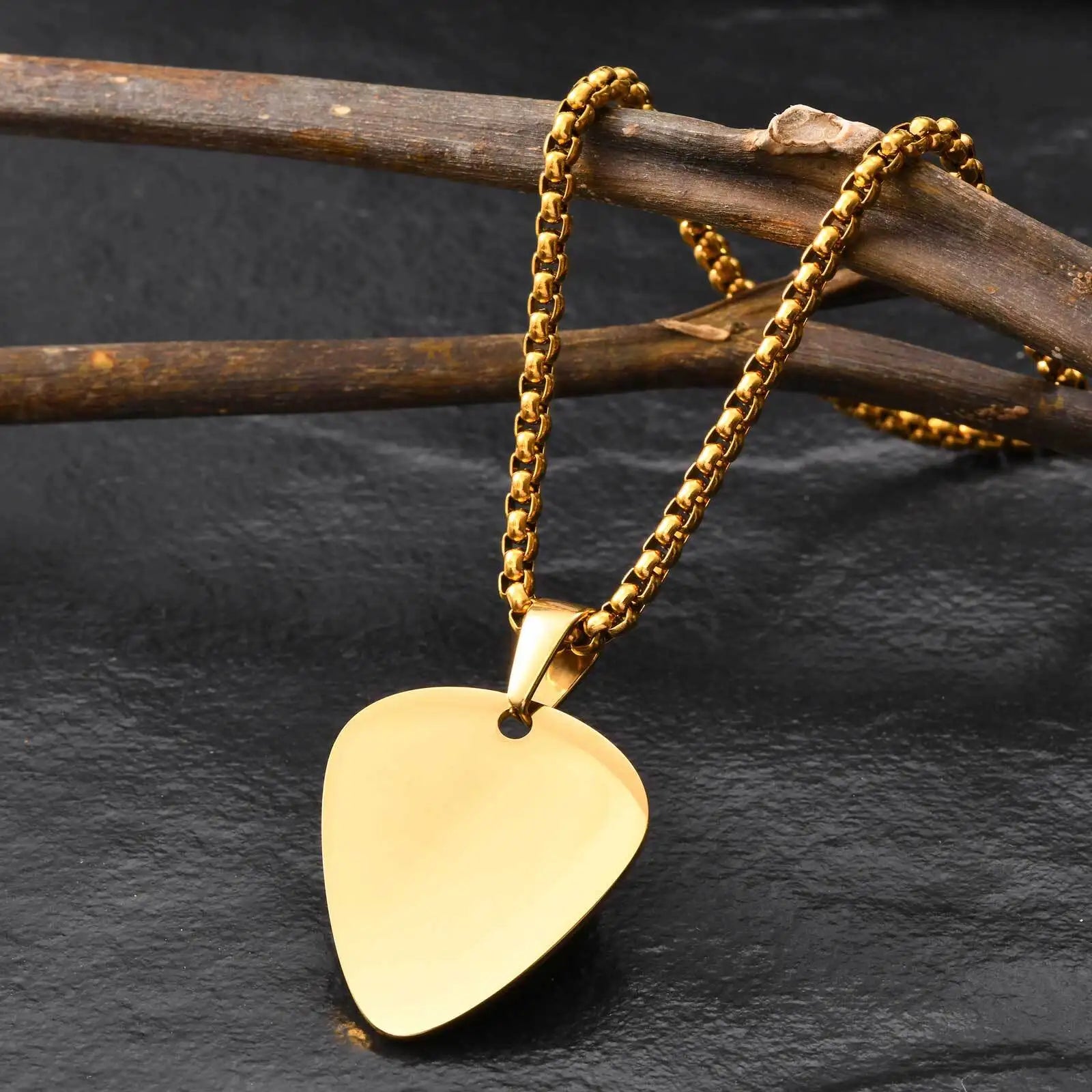 colliers de plectres de guitare avec nom personnalisé gratuit, pendentif de plectre de guitare personnalisé avec chaîne de boîte, cadeau pour les amoureux de la musique