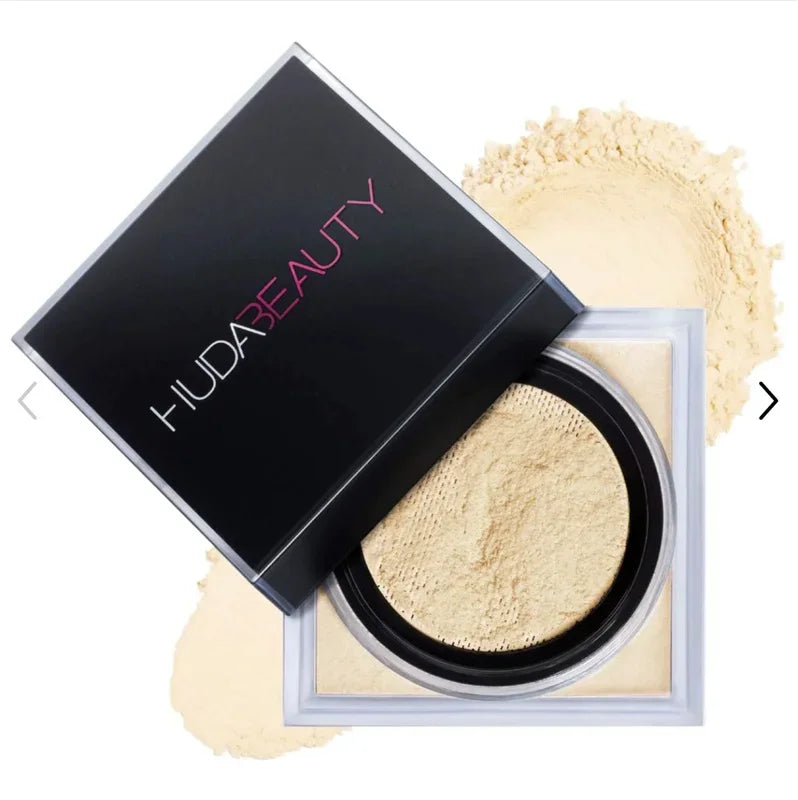 Huda Beauty – poudre à réglage délicat, durable, sans perte, contrôle du maquillage, verrouillage de l'huile, humidité, créer un maquillage de Base zéro pores