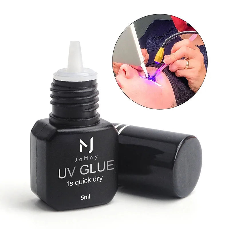 JOMAY colle UV adhésif pour Extensions de cils 0.1S séchage rapide forte colle d'extension de faux cils colle UV longue durée pour cils