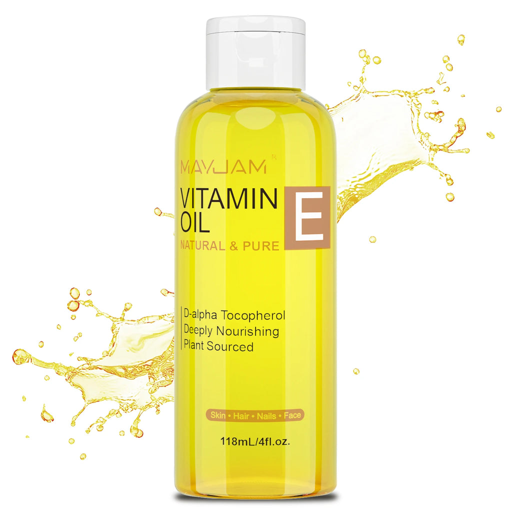 MAYJAM huile de vitamine E naturelle et Pure soin de la peau hydratant éclaircir le teint de la peau 118 ml 236 ml huile de soin du visage