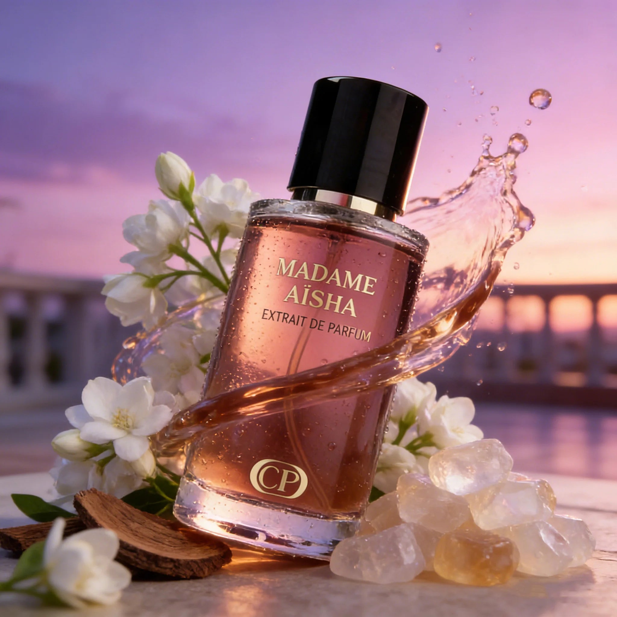 COLLECTION PLATINUM - 50ML MADAME AISHA EAU DE PARFUM UNISEXE (JASMIN DE GRÈCE, SANTAL, AMBRE BLANC)
