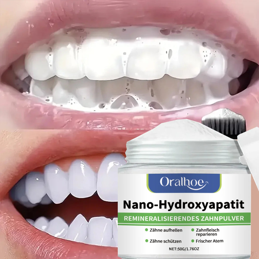 Poudre dentaire blanchissante d'hiver infusée d'hydroxypatite : réparation de l'émail, nettoyage en profondeur et haleine fraîche longue durée