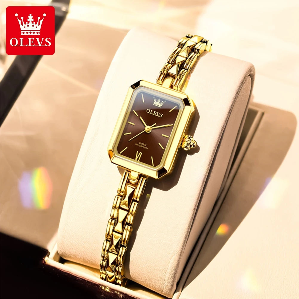 Montres pour femme Original élégant carré Quartz montre-bracelet étanche lumineux dames femme polyvalent Reloj