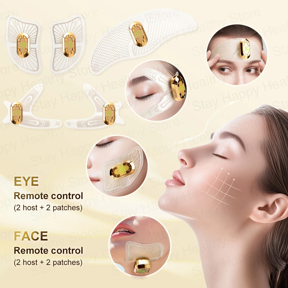 Appareil de soins oculaires à micro-courant à impulsions EMS, masseur oculaire pour Charleroi, massage de la fatigue, vagin noir, gonflement des yeux, anti-déformable
