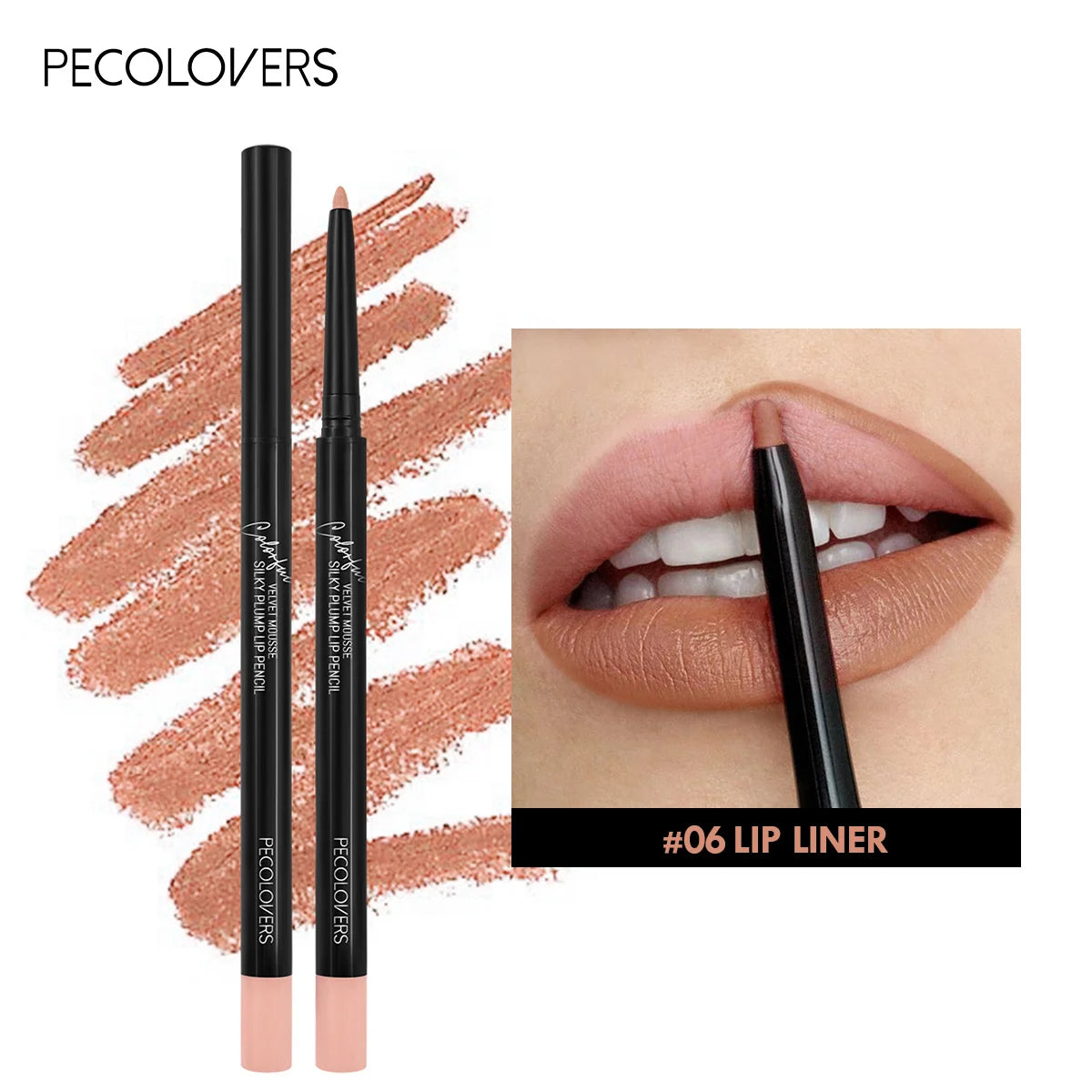 Crayon à lèvres mat imperméable, teinte rouge Contour, rouge à lèvres longue durée, tasse antiadhésive, maquillage hydratant pour les lèvres, 12 couleurs