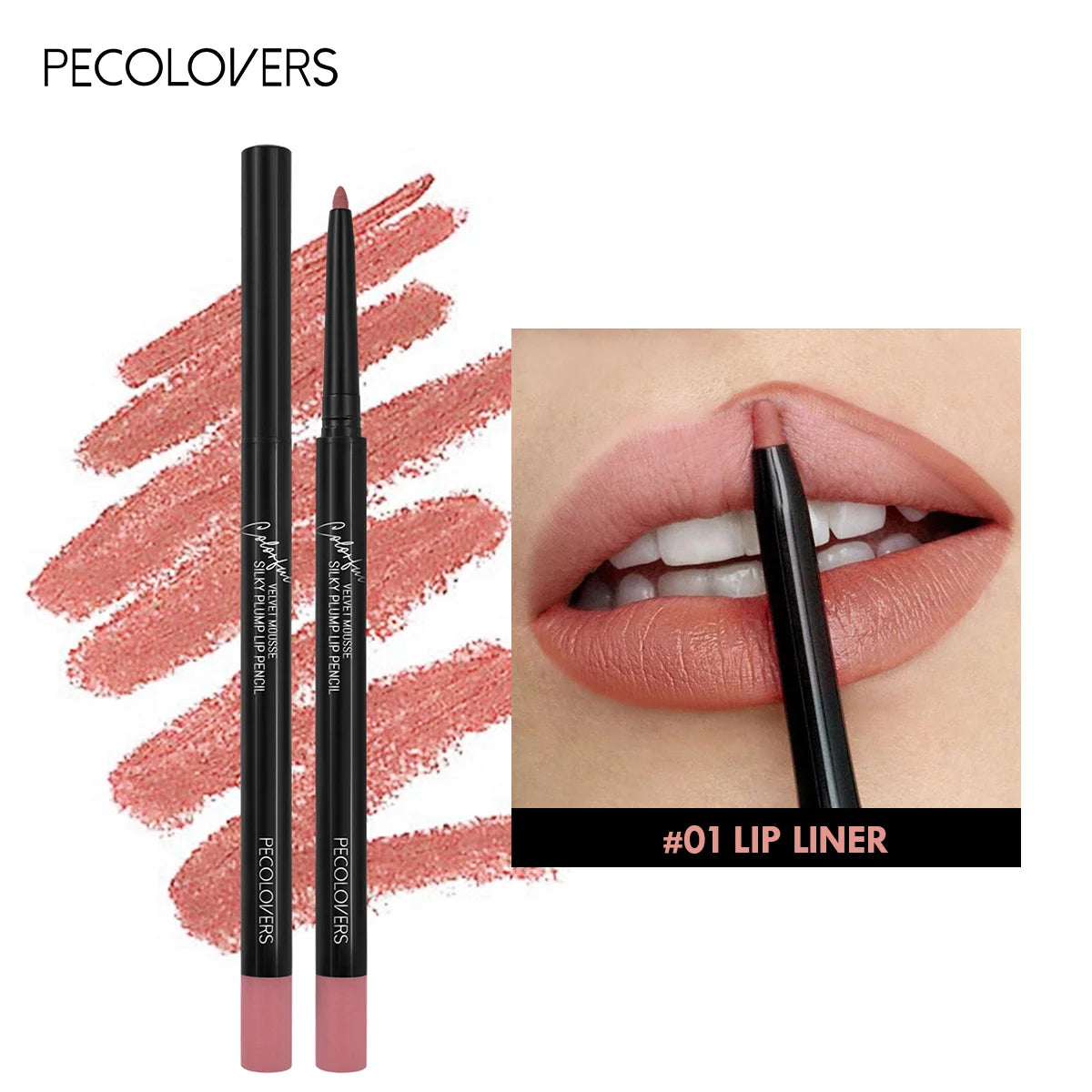 Crayon à lèvres mat imperméable, teinte rouge Contour, rouge à lèvres longue durée, tasse antiadhésive, maquillage hydratant pour les lèvres, 12 couleurs