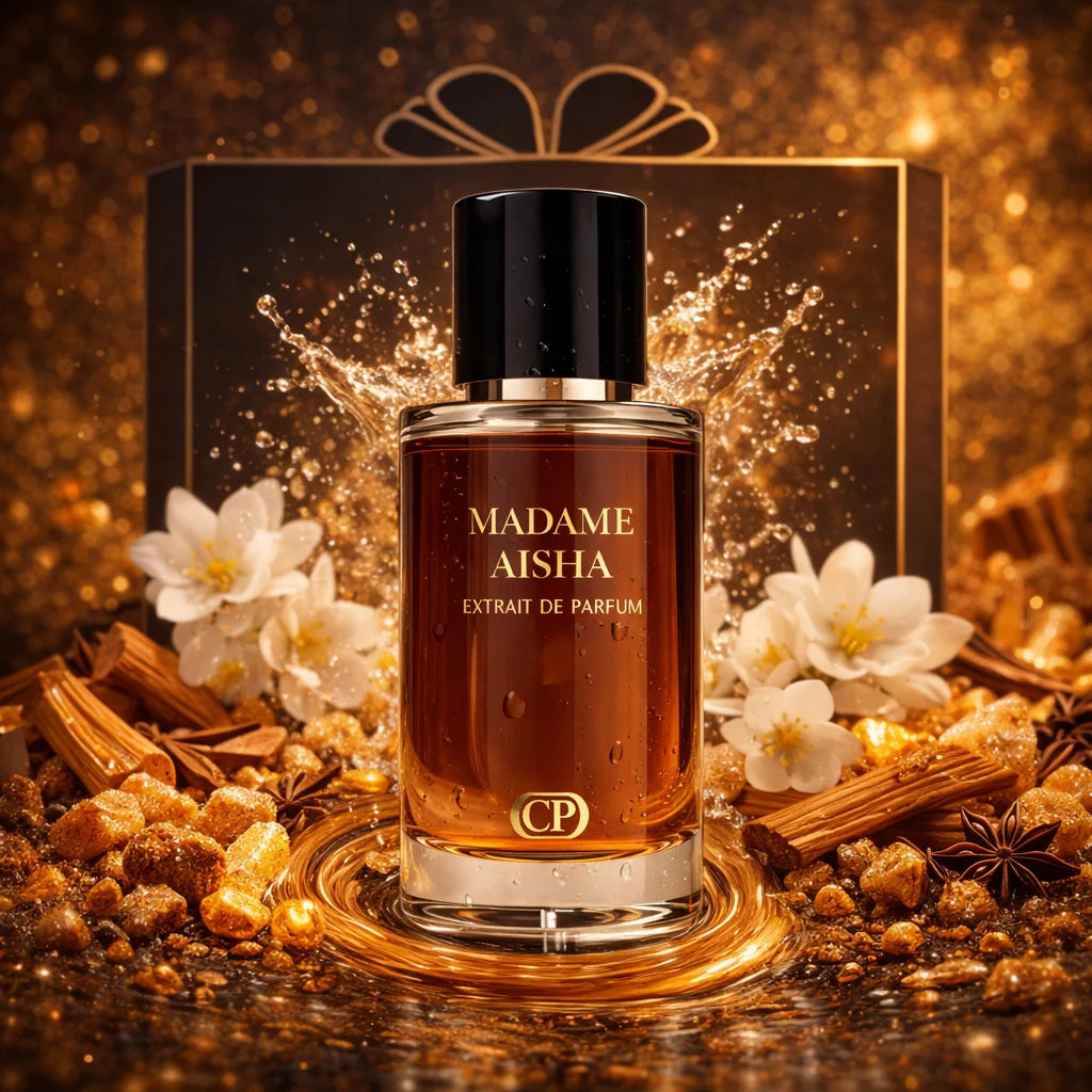 COLLECTION PLATINUM - 50ML MADAME AISHA EAU DE PARFUM UNISEXE (JASMIN DE GRÈCE, SANTAL, AMBRE BLANC)