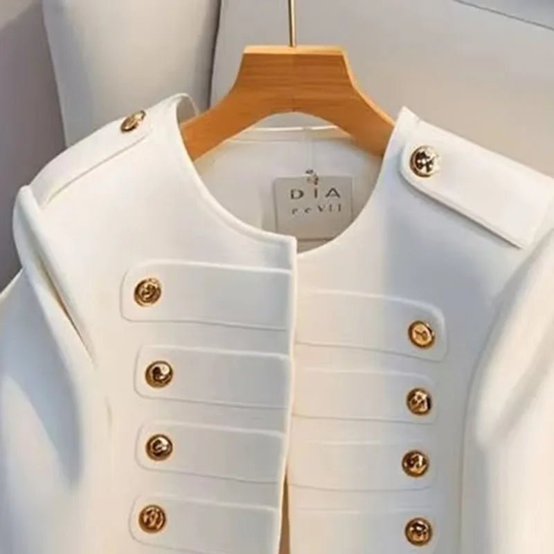 Blouse chemise vestes  pour femme automne tout-match nouveau blanc à manches longues tempérament haut dame dmanteau