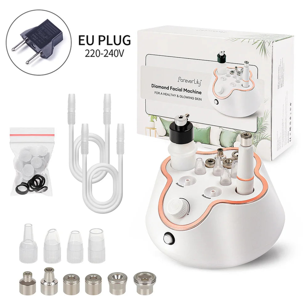 Foreverlily-Machine à éplucher le visage en diamant à usage domestique, Machine de beauté professionnelle, Pulvérisation d'eau, Fonction MicrodermDelhi