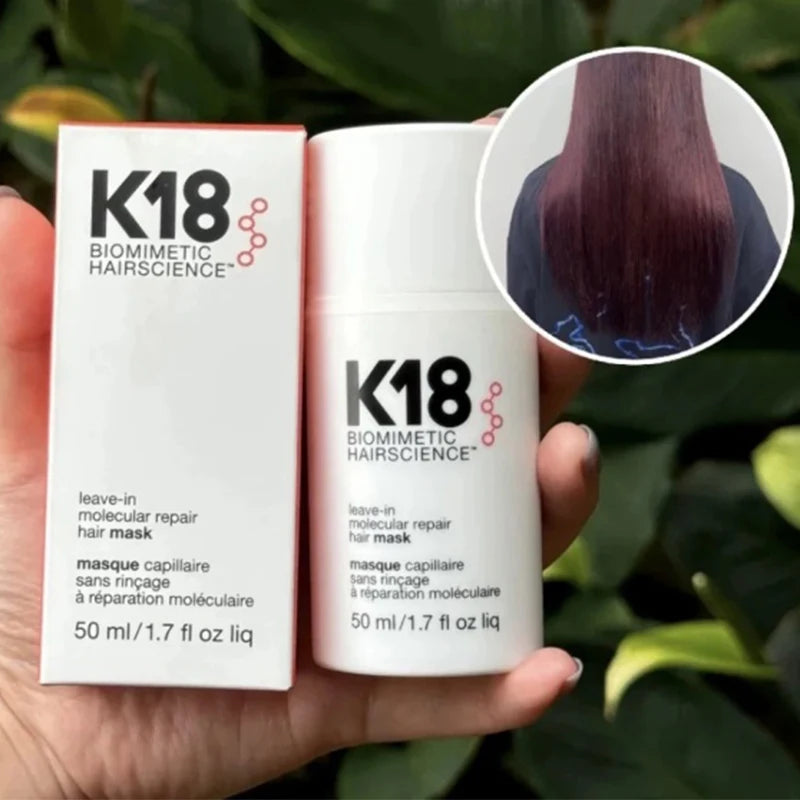 K18 masque capillaire réparateur moléculaire sans rinçage traitement à la kératine revitalisant en profondeur adoucir les cheveux lissage soins capillaires sains 50ml 150ml