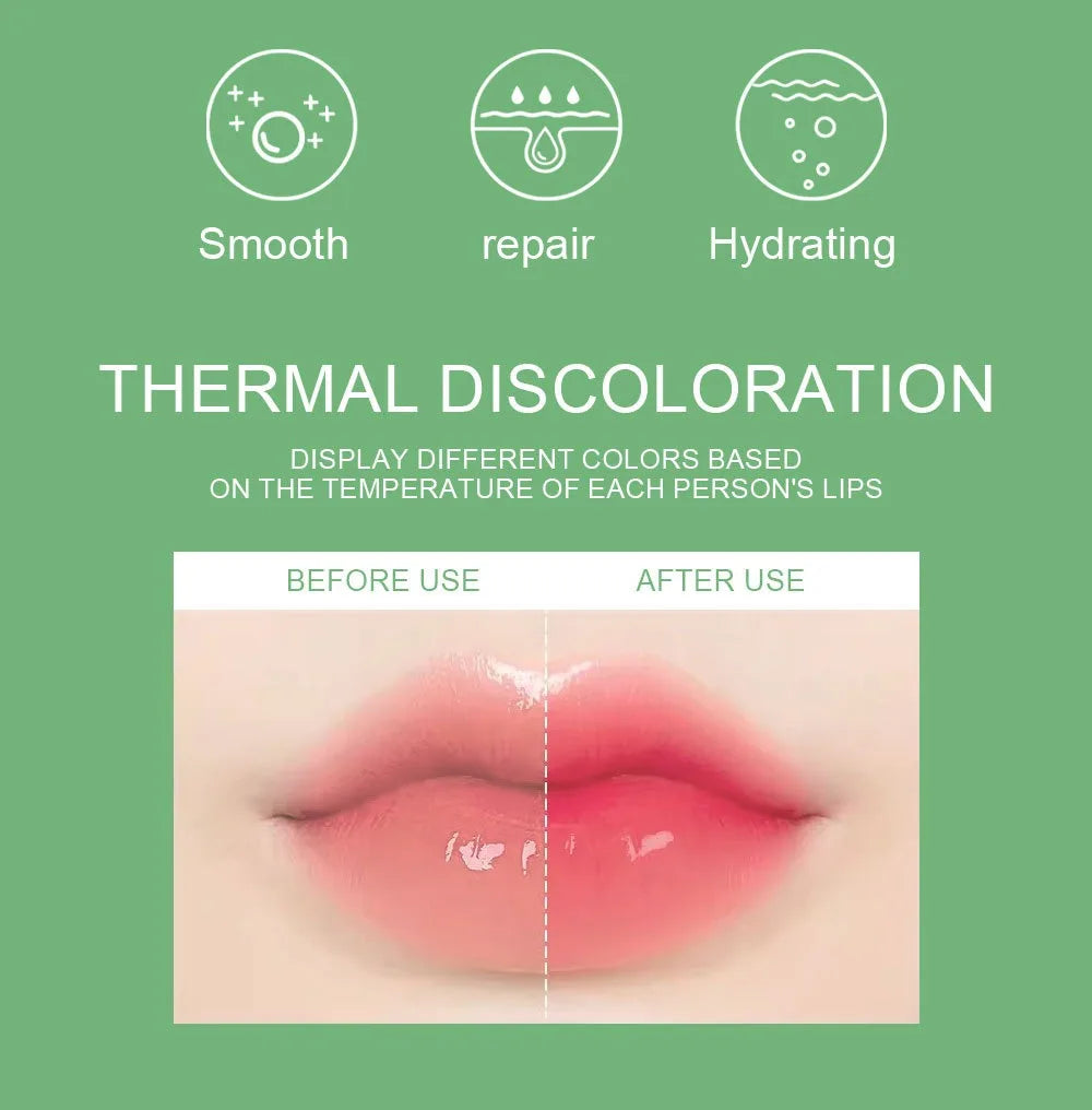 1/12 pièces Aloe rouge à lèvres couleur changeante baume à lèvres longue durée nourrir les lèvres soin maquillage hydratant aqueux rouge à lèvres