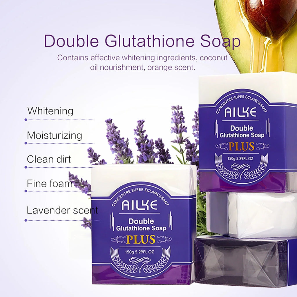AILKE Anti taches, savon pour peau lisse, barre parfumée, pour peau noire, peau foncée, peau caramel, éclaircissant, blanchissant, pour le visage et le corps
