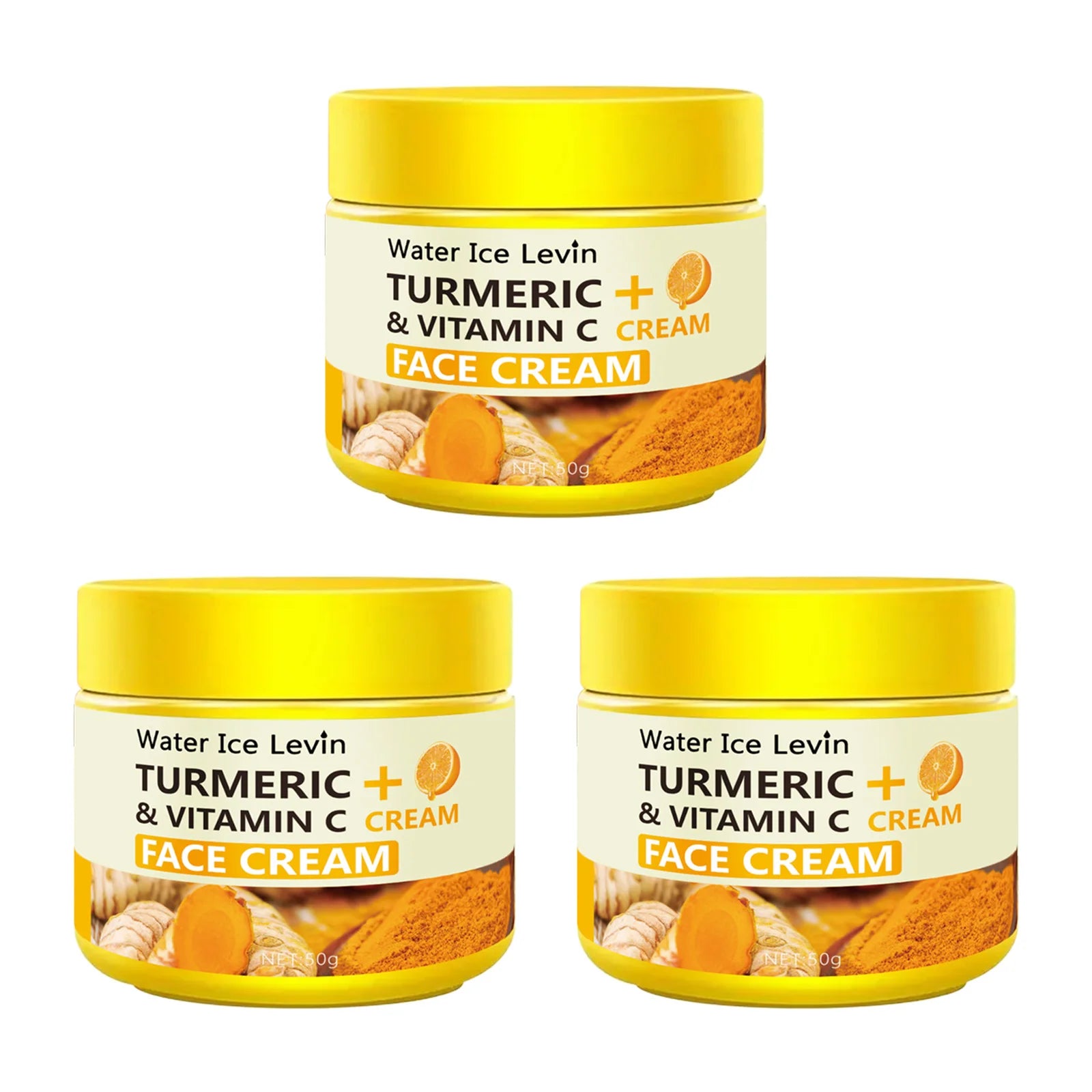 Crème Anti-âge au curcuma et à la vitamine C, hydratante, Anti-rides, collagène, acide hyaluronique, soins pour la peau, cosmétiques, 50g