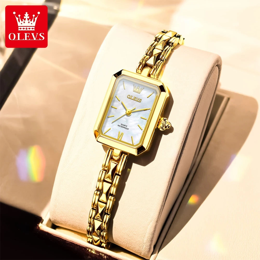Montres pour femme Original élégant carré Quartz montre-bracelet étanche lumineux dames femme polyvalent Reloj
