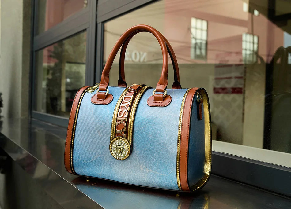 Sac à bandoulière classique rétro pour femmes, sac à main Boston Crocodile en relief, décoration de lettres, sac à poignée supérieure de haute qualité