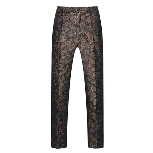 Pantalon homme stylé  imbibés de broderie d'automne, pantalons décontractés de mode,long