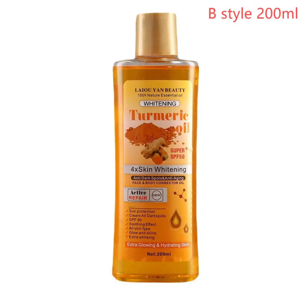 Huile essentielle de curcuma huile de Massage du visage corps diffuseur hydratant aromathérapie éclaircissante lissante corps visage soins de la peau 200m