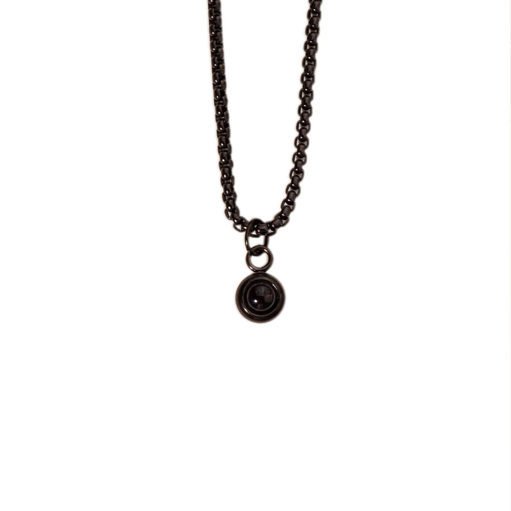 Collier de Projection de photos personnalisé avec photo à l'intérieur, accessoire de collier de photos personnalisé pour hommes