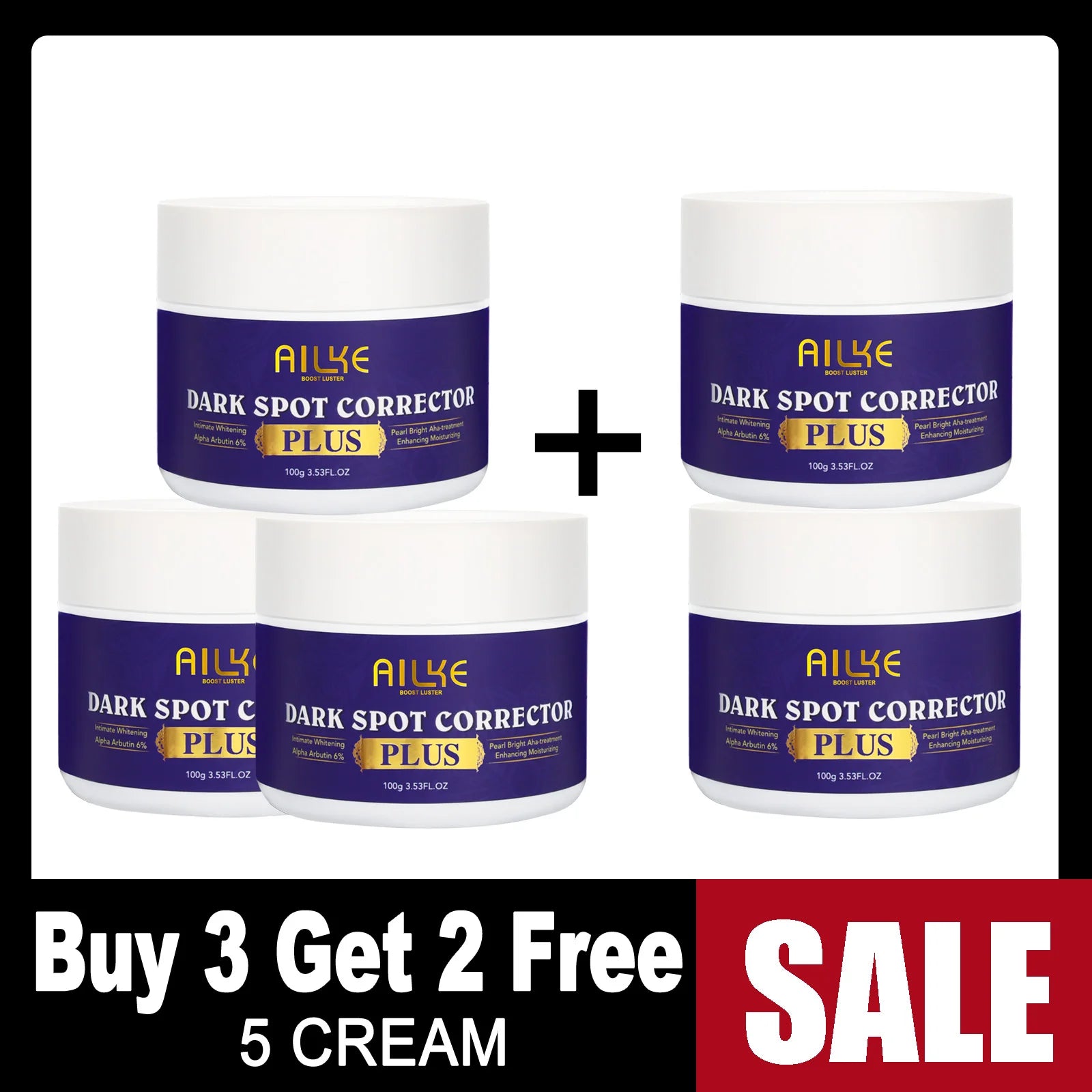 AILKE Ensemble de blanchiment double glutathion pour tous les types de peau, réduit les taches foncées, la mélanine, les taches de rousseur, le cloasma, même le teint