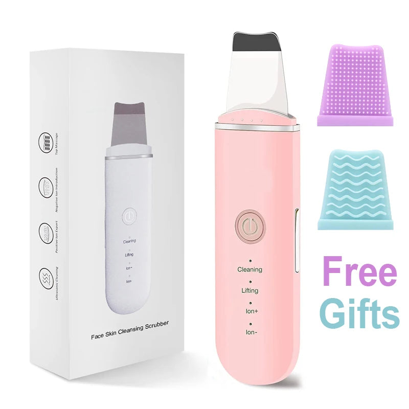 Épurateur de peau à ultrasons, spatule vibrante pour le visage, dissolvant de points noirs, pelle propre, Peeling par Cavitation, Lifting du visage, outils de soins de la peau