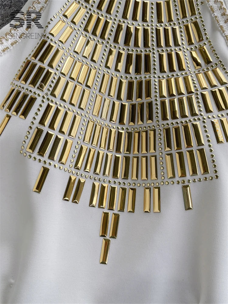 Haut sans manches à paillettes pour femmes, col licou, fermeture éclair, mode, élégant, haute qualité, Streetwear,Sexy, été, 2026