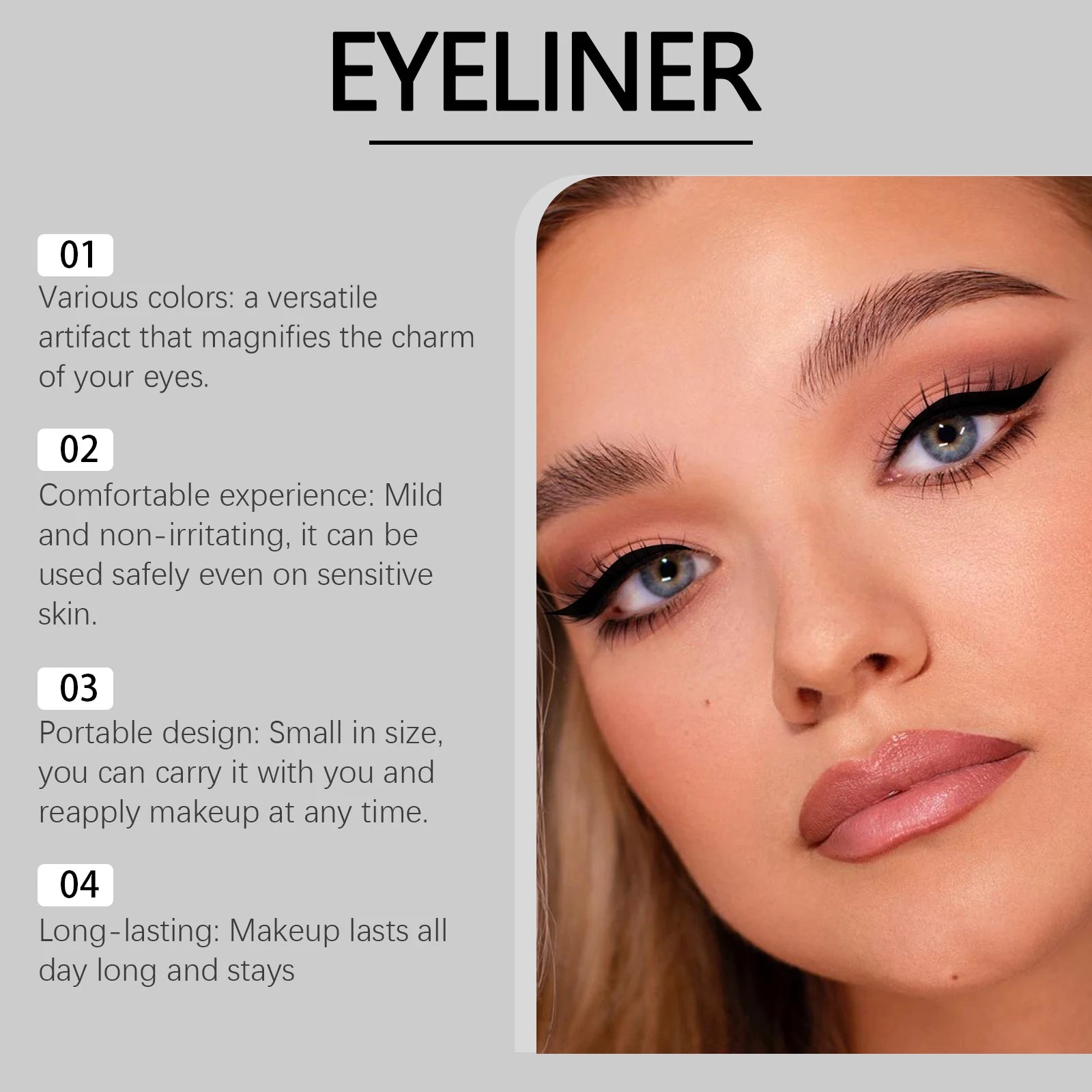 Crayon Eyeliner liquide de couleur noire, longue durée, naturel, lisse, Durable, ne se décolore pas, outil de maquillage de beauté, cosmétiques, bâton d'ombre à paupières