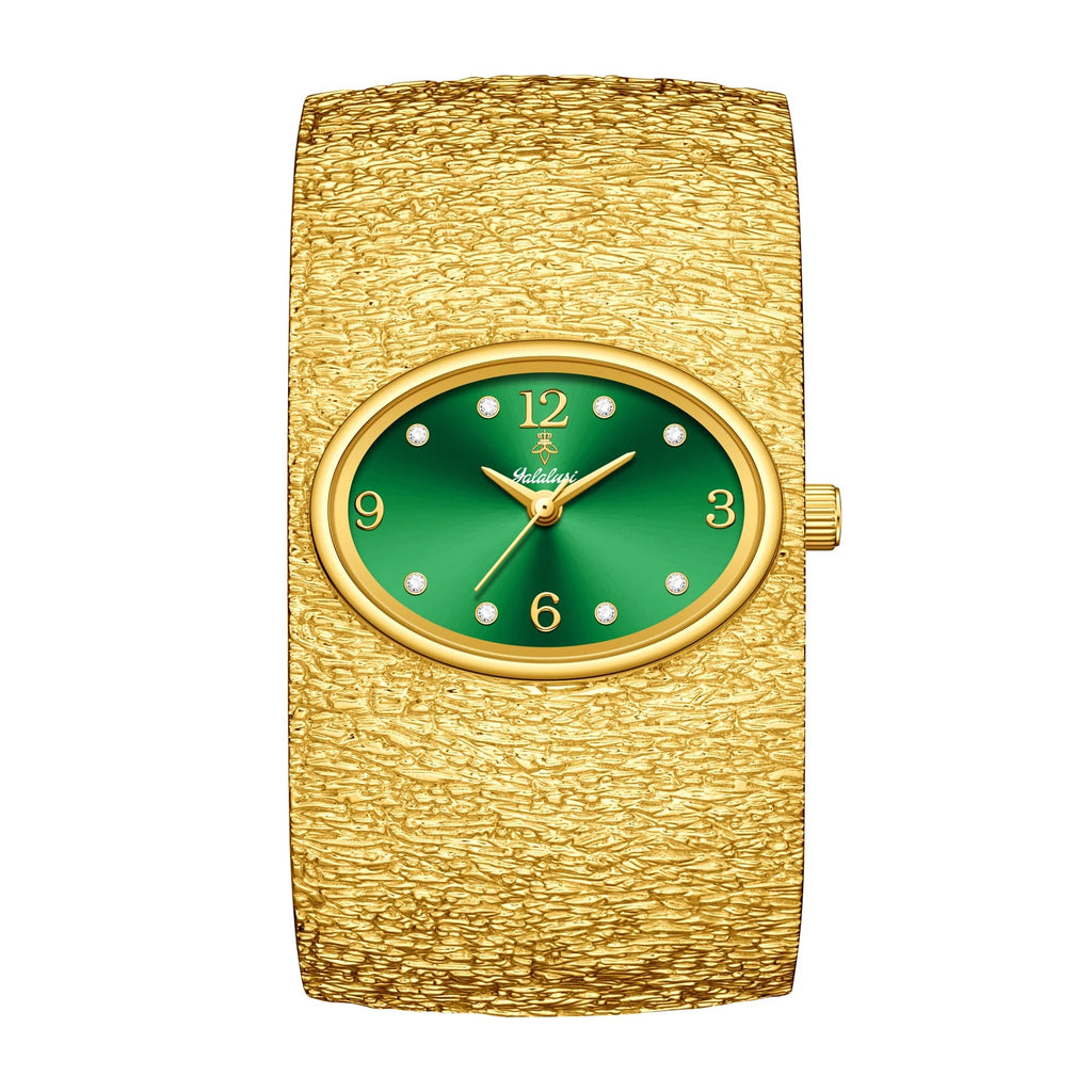 YaLaLuSi luxe femmes Bracelet montre à Quartz de luxe Style Vintage or montre pour femme pour fête dames cadeau