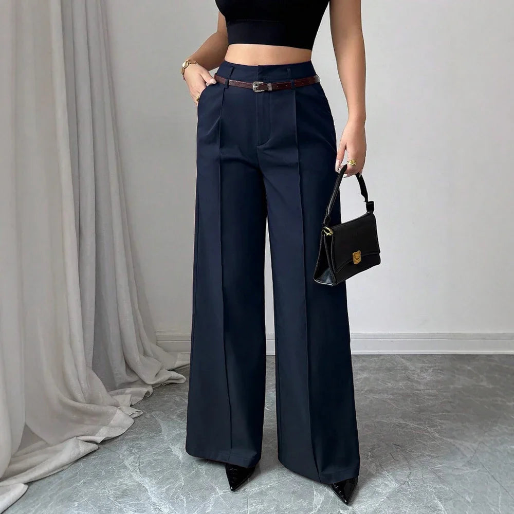 Pantalon confortable Jambe large pour femmes stylé elégante