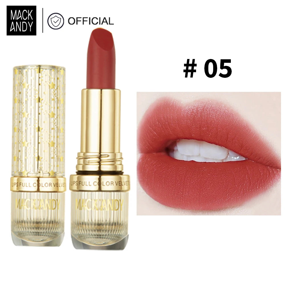 MACKANDY velours mat Essence rouge à lèvres miroitant Sexy Pigments maquillage longue durée imperméable antiadhésif tasse haut de gamme maquillage cadeaux