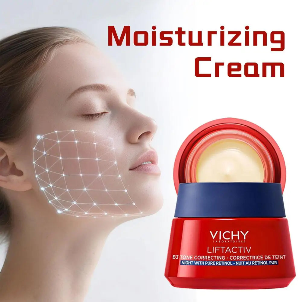Vichy B3 – crème de nuit raffermissante au collagène, éclaircissante, améliore l'élasticité de la peau, hydrate en profondeur, soins pour la peau, 50ml