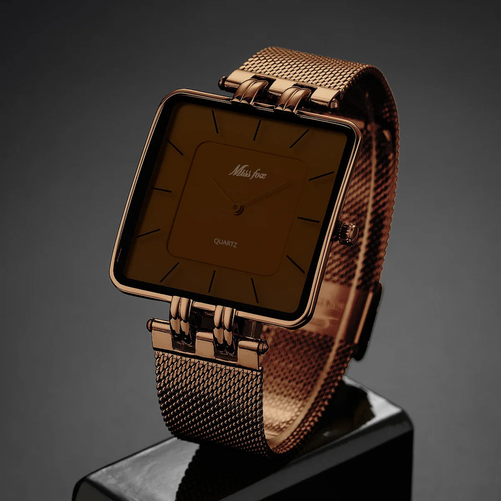 Hommes montre affaires moyen-orient classique Simple en acier inoxydable Couple montre étanche femmes mode Quartz horloge montres