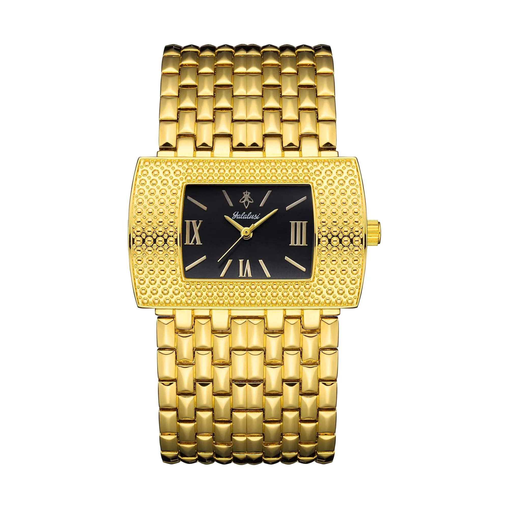 montre à Quartz sculptée pour femmes, couleur or, Style élégant et magnifique avec boîte, dissolvant de montre, nouveau placage ionique, tendance 2024