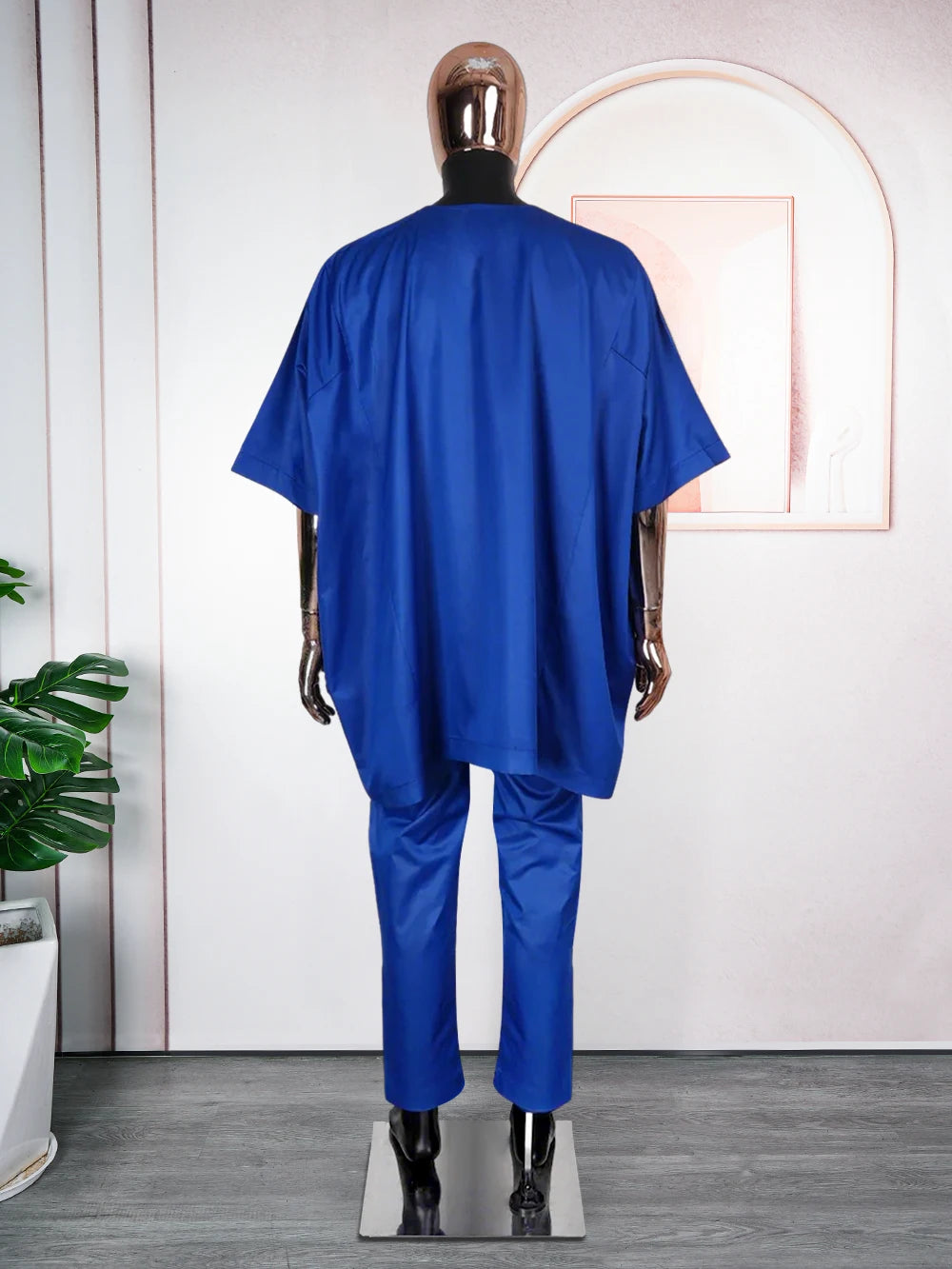 Ensemble de vêtements africains traditionnels brodés pour hommes, pantalon en Y, vêtements de mariage originaux, 2 pièces