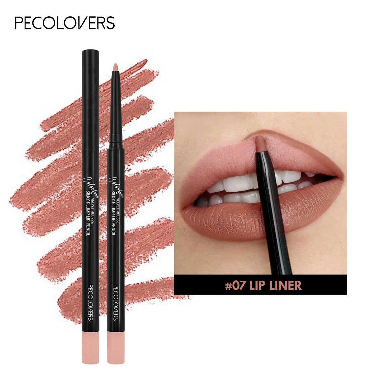 Crayon à lèvres mat imperméable, teinte rouge Contour, rouge à lèvres longue durée, tasse antiadhésive, maquillage hydratant pour les lèvres, 12 couleurs