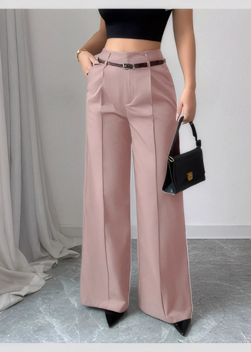 Pantalon confortable Jambe large pour femmes stylé elégante