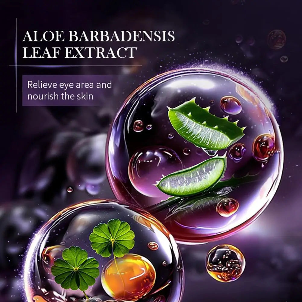 Masque pour les yeux aux algues, masque pour les yeux au collagène aux graines de raisin SADOER, masque pour les yeux hydratant et nourrissant, soin Anti-rides pour la peau des yeux
