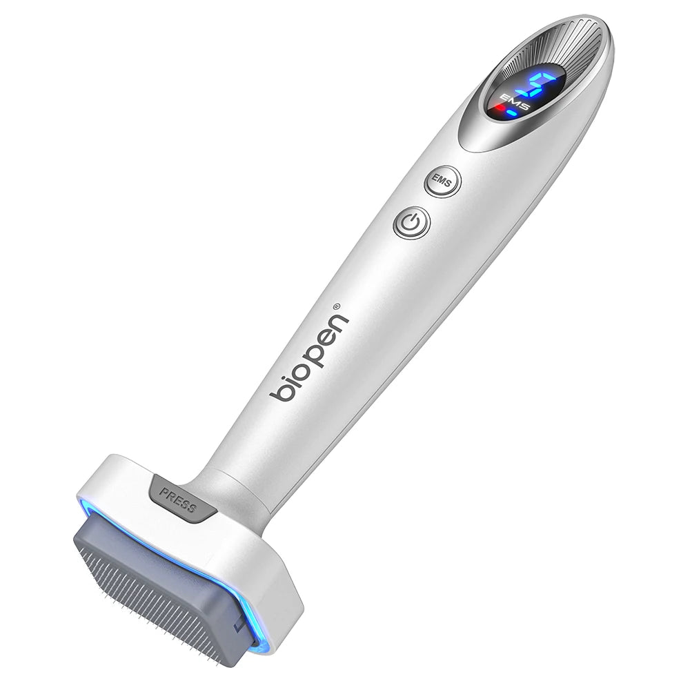 Nouveauté Derma Stamp Bio 6 LED Derma Pen EMS Vibration Microneedling équipement de beauté pour soins du visage croissance des cheveux