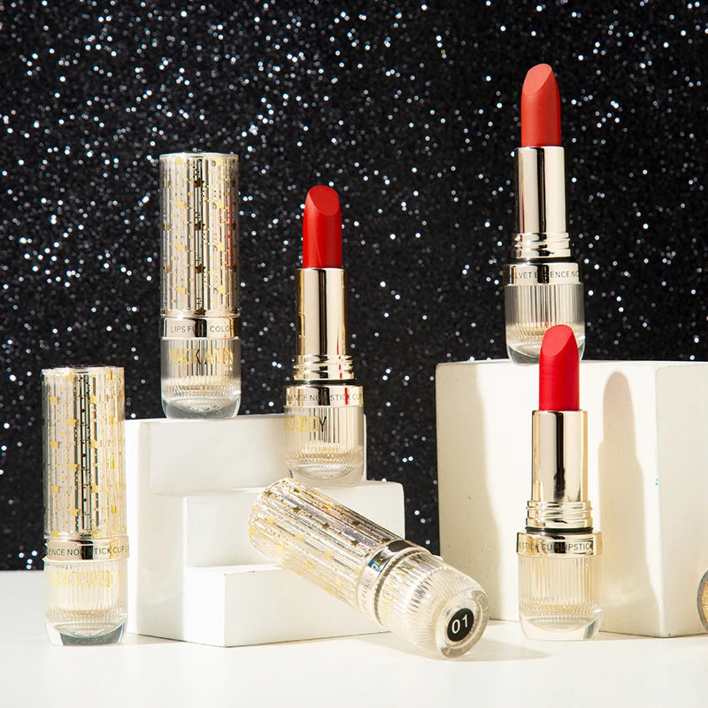 MACKANDY velours mat Essence rouge à lèvres miroitant Sexy Pigments maquillage longue durée imperméable antiadhésif tasse haut de gamme maquillage cadeaux
