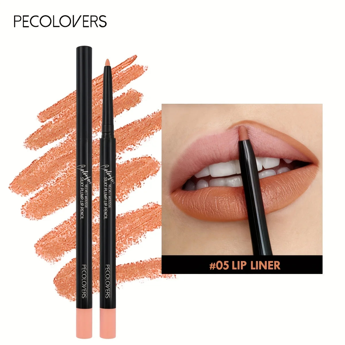 Crayon à lèvres mat imperméable, teinte rouge Contour, rouge à lèvres longue durée, tasse antiadhésive, maquillage hydratant pour les lèvres, 12 couleurs