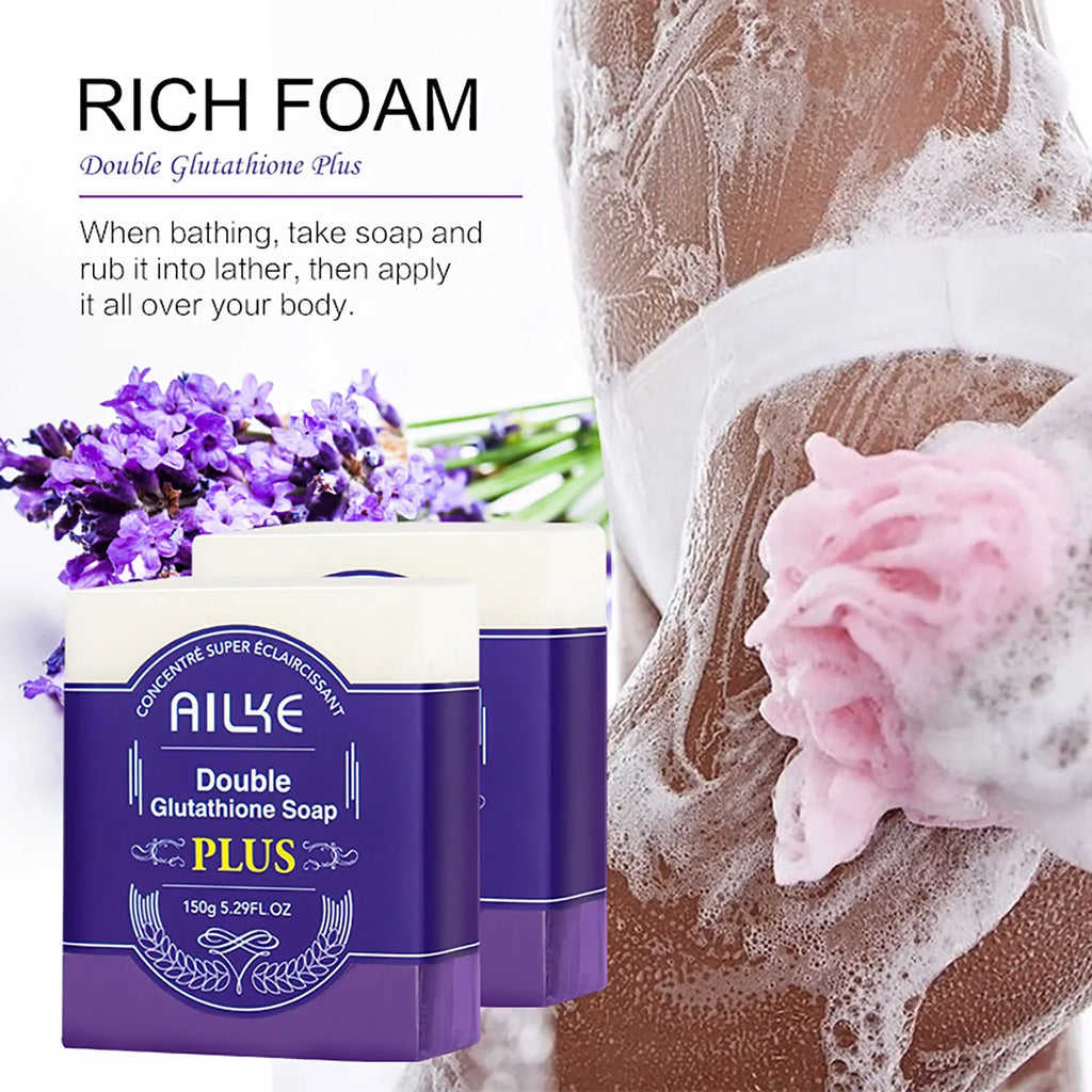AILKE Anti taches, savon pour peau lisse, barre parfumée, pour peau noire, peau foncée, peau caramel, éclaircissant, blanchissant, pour le visage et le corps