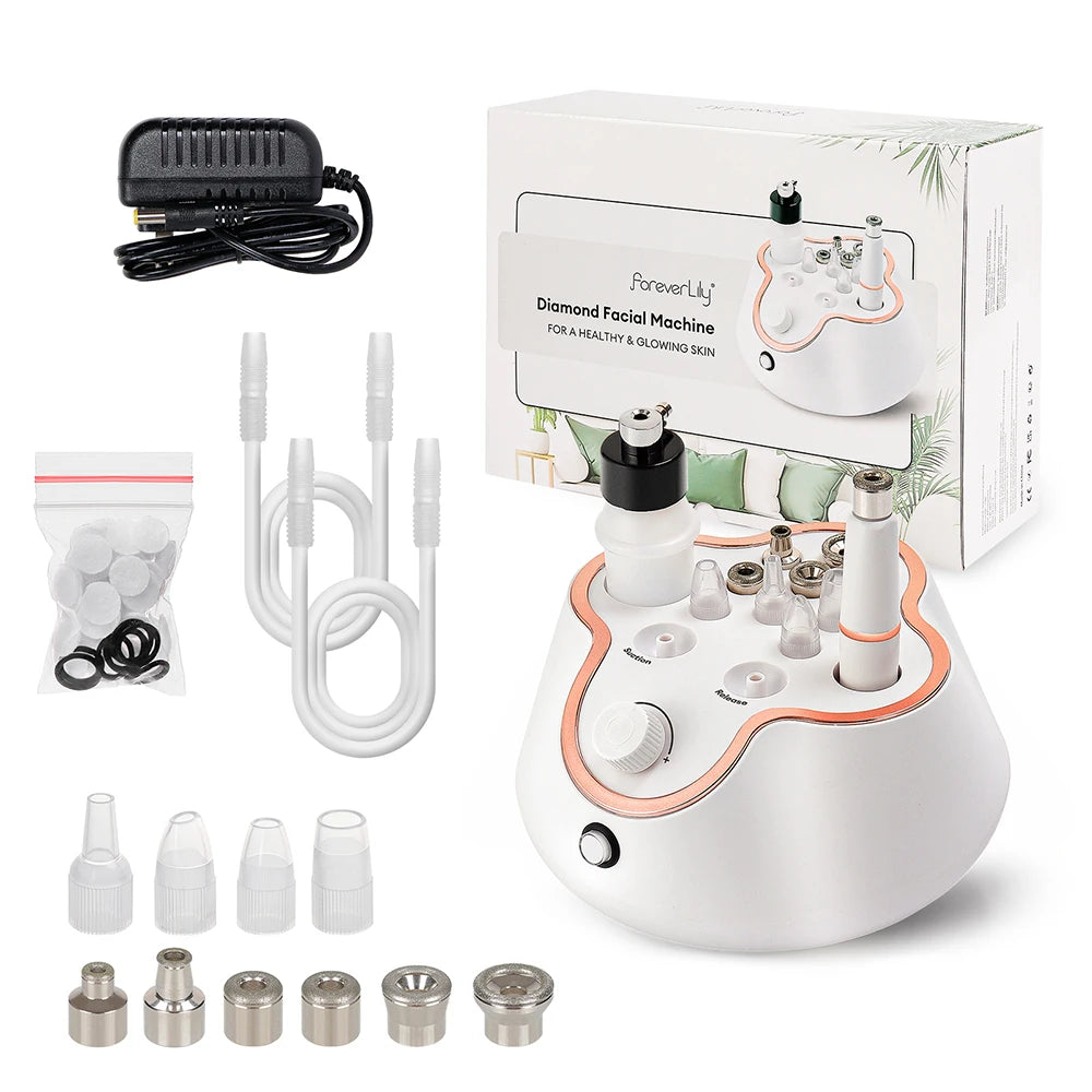 Foreverlily-Machine à éplucher le visage en diamant à usage domestique, Machine de beauté professionnelle, Pulvérisation d'eau, Fonction MicrodermDelhi