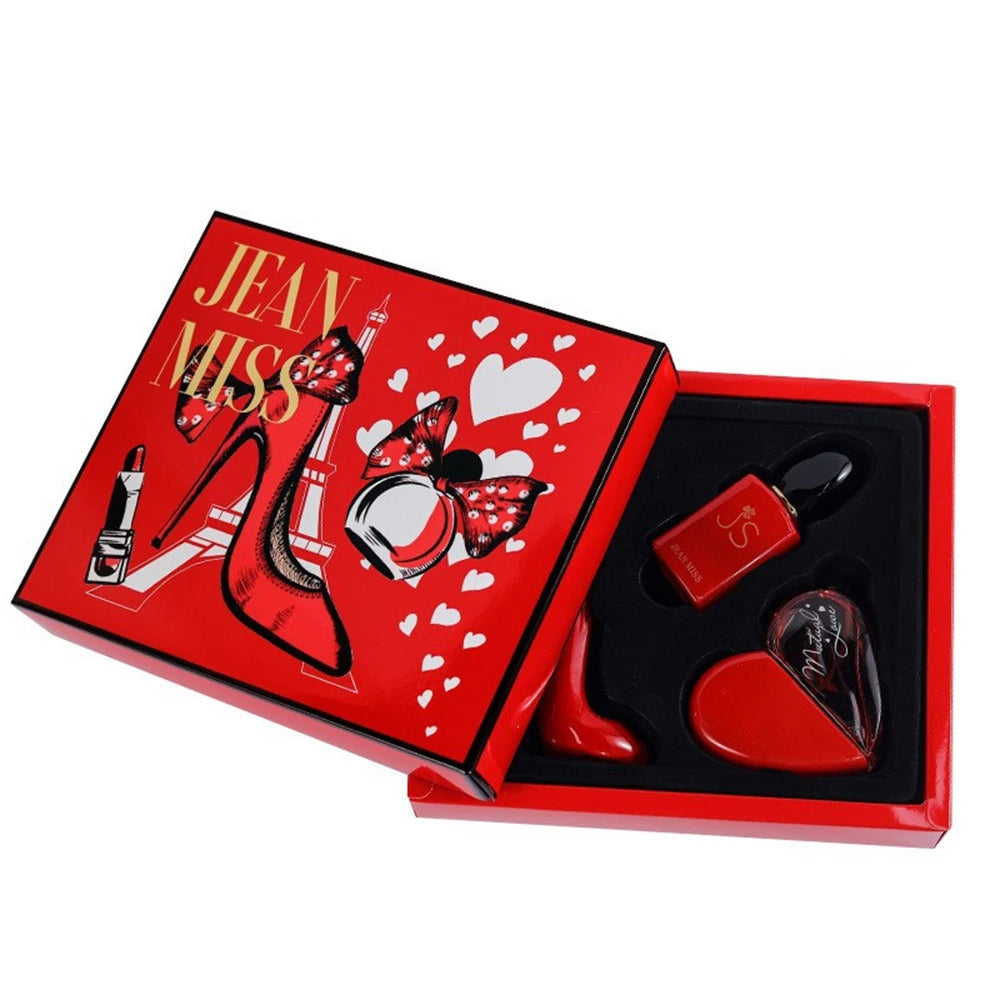Parfum De marque pour femmes, coffret cadeau 110ml, ensemble De trois pièces, parfum durable, parfum Floral, phéromone, Eau De Parfum, eau aromatique De Cologne