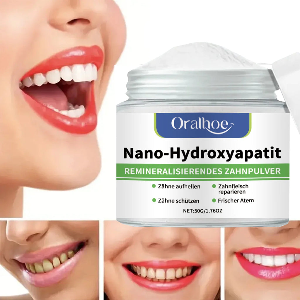 Poudre dentaire blanchissante d'hiver infusée d'hydroxypatite : réparation de l'émail, nettoyage en profondeur et haleine fraîche longue durée