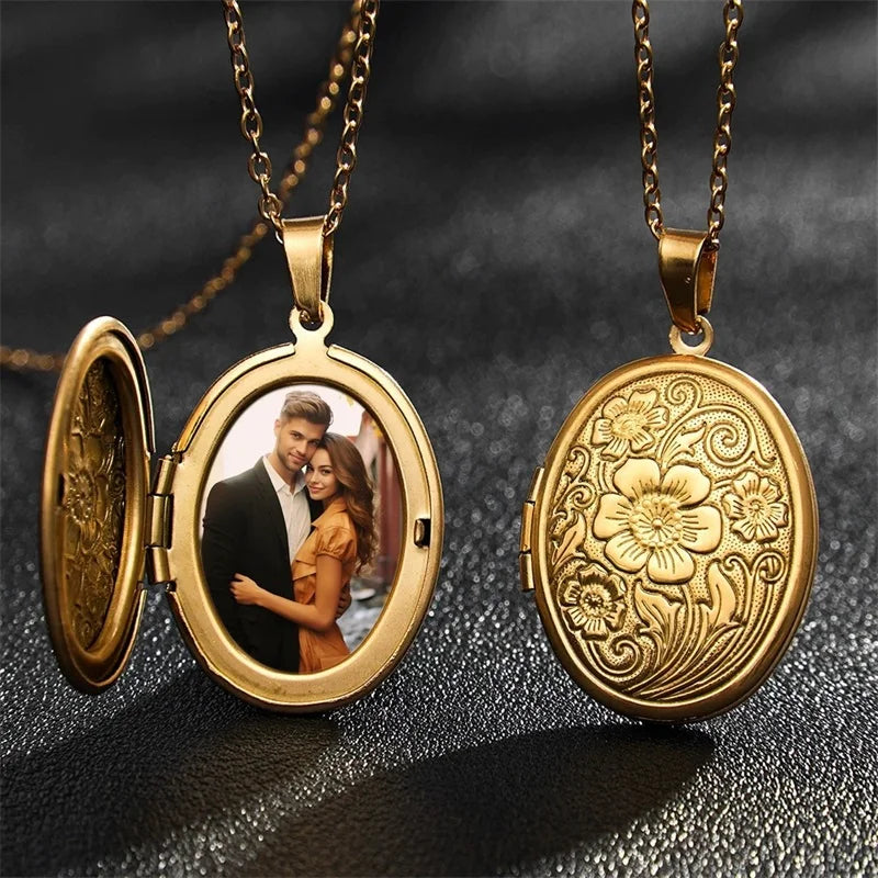 Collier médaillon personnalisé avec Photo, pendentif rond/ovale, collier médaillon, cadeaux personnalisés pour femmes et femmes et femmes