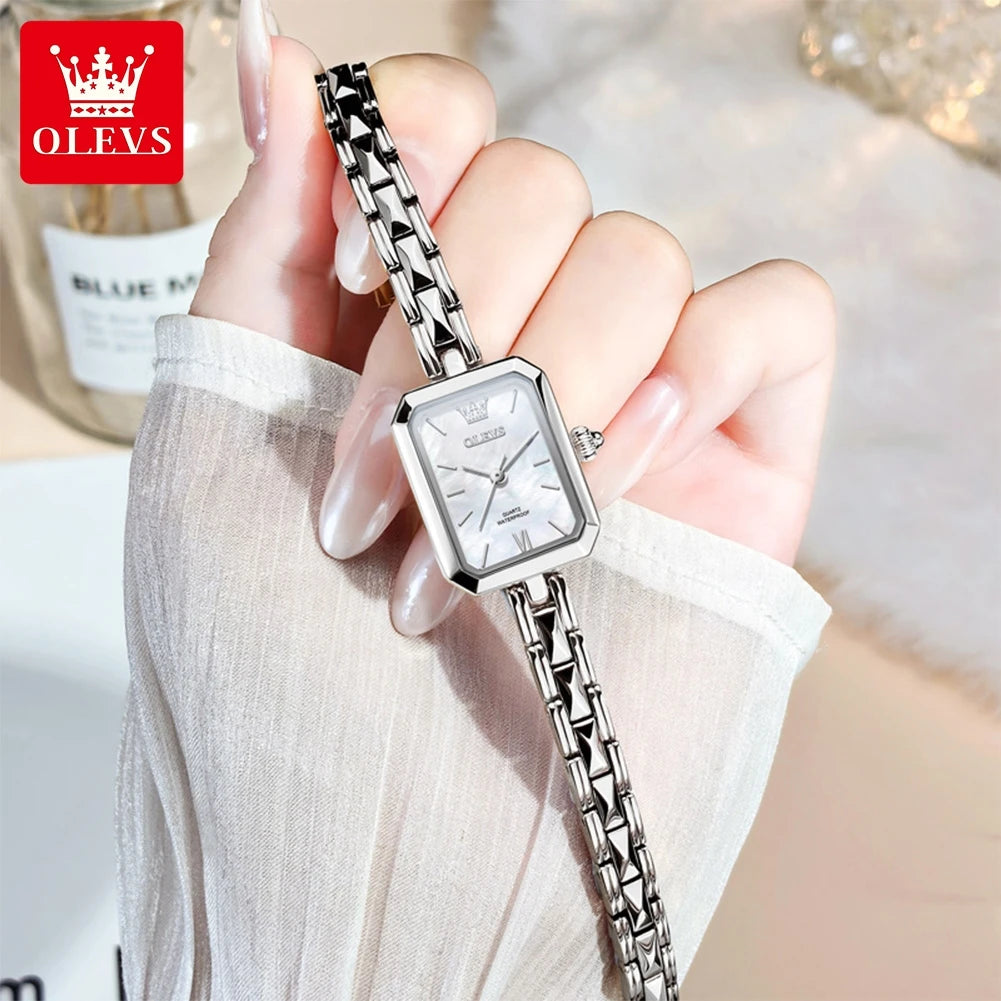 Montres pour femme Original élégant carré Quartz montre-bracelet étanche lumineux dames femme polyvalent Reloj