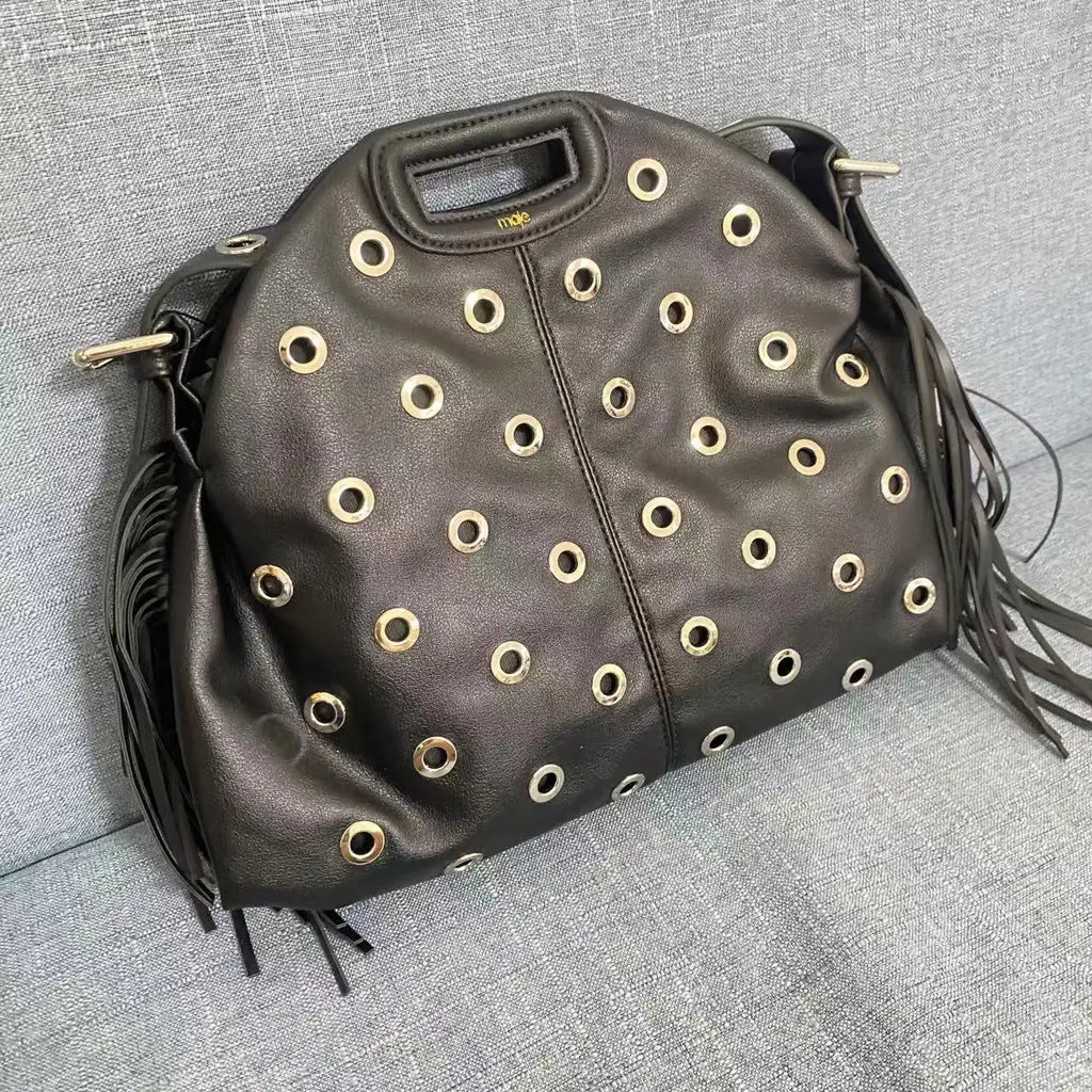 Nouveau sac à bandoulière pour femmes à la mode noir PU rétro sac à main Design luxueux décontracté dames sac à bandoulière