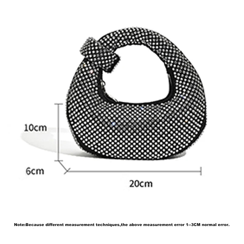 Sac à main de soirée en cristal brillant pour femme, sac à main en satin de luxe, pochette de fête de mariage, sacs initiés féminins, nouvelle mode