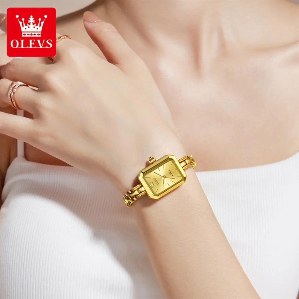 Montres pour femme Original élégant carré Quartz montre-bracelet étanche lumineux dames femme polyvalent Reloj