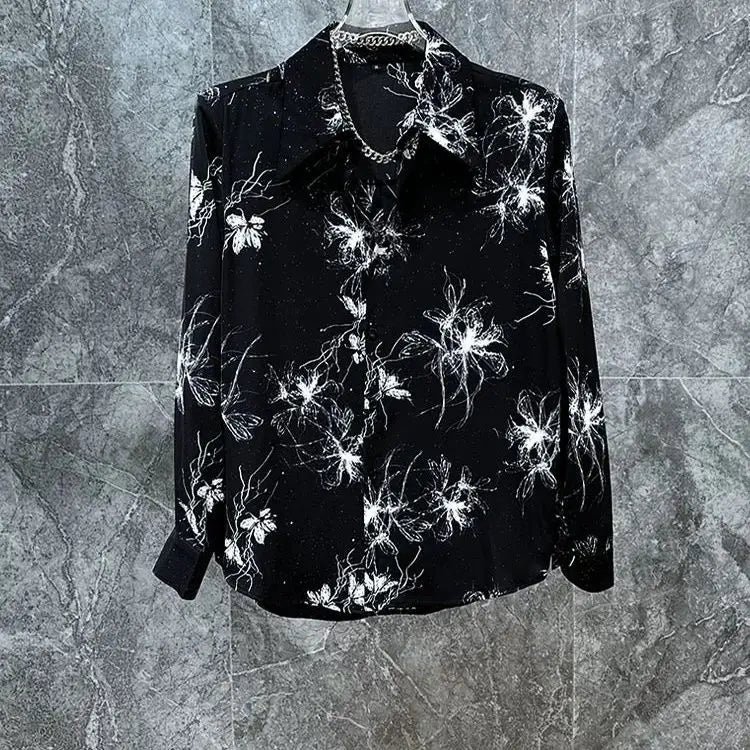 Chemise pour homme  Premium  ample, manches longues, Design décontracté et élégant, printemps été 2026