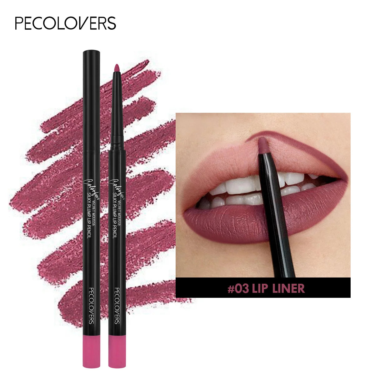 Crayon à lèvres mat imperméable, teinte rouge Contour, rouge à lèvres longue durée, tasse antiadhésive, maquillage hydratant pour les lèvres, 12 couleurs